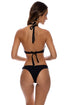 Luli Fama Twisted Beauty Front twist halter top